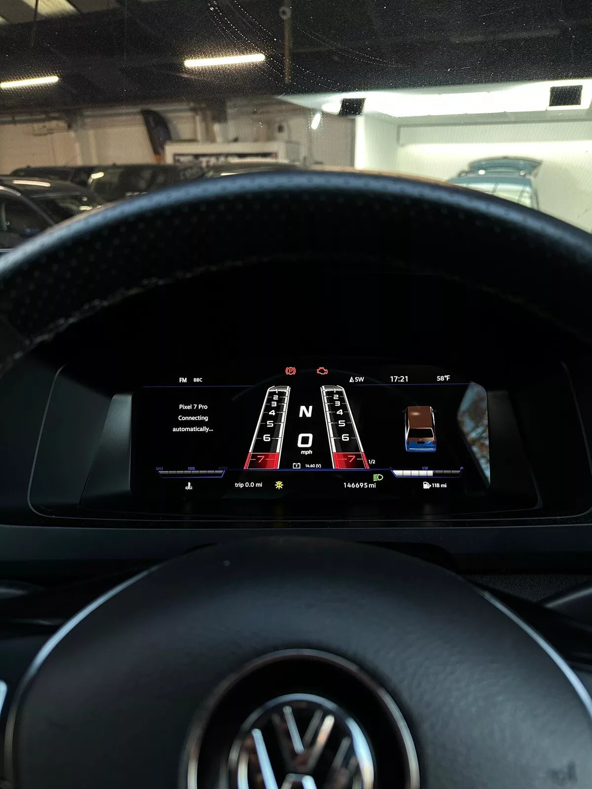 VW TRANSPORTER T5.1 Digital Instrument Virtual Cluster Cockpit LED
