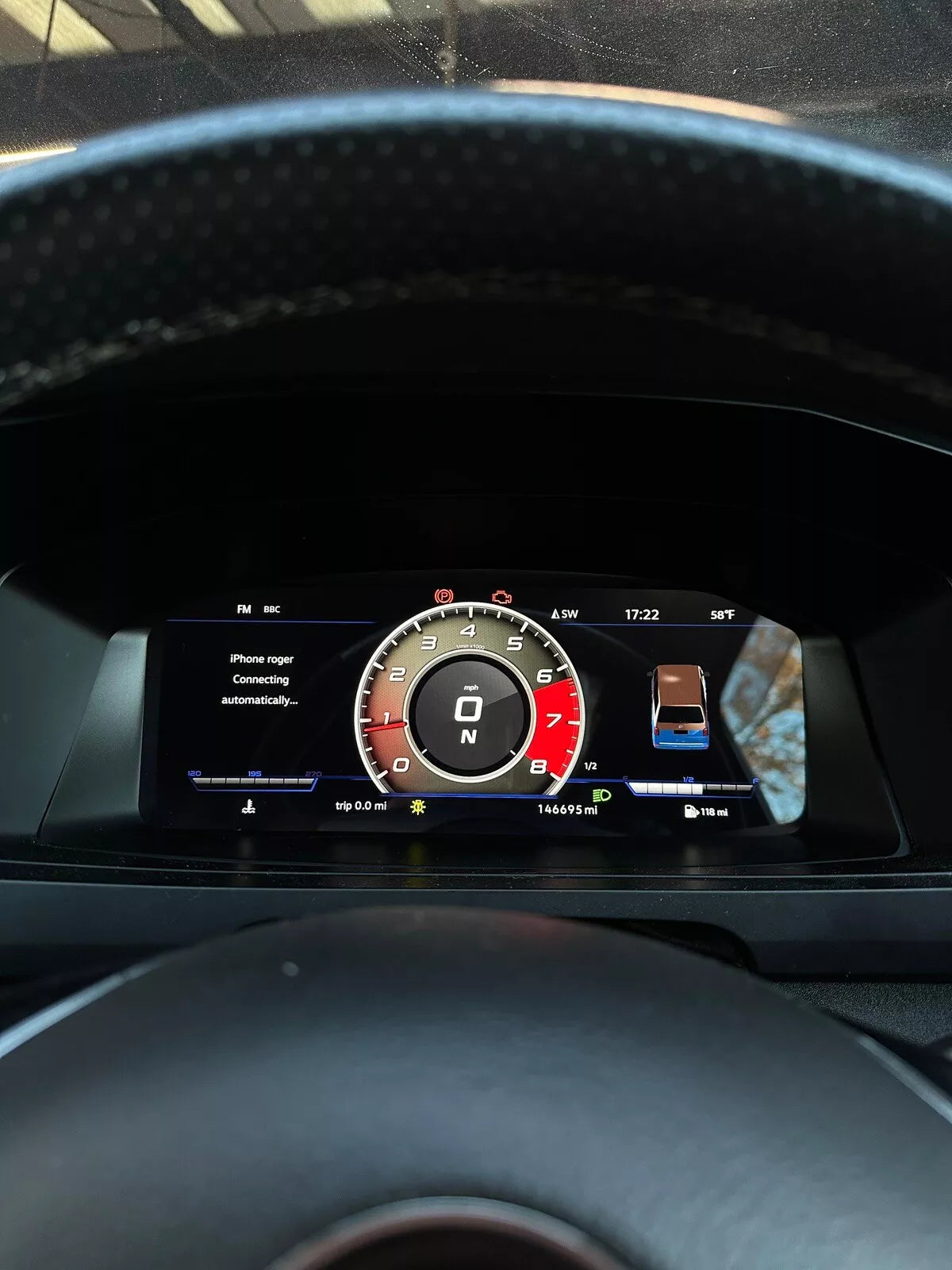 VW TRANSPORTER T5.1 Digital Instrument Virtual Cluster Cockpit LED