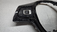 TMG-SV Carbon Fibre & Leather Flat-Bottom Steering Wheel