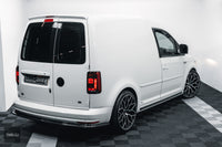 VW Caddy MK3 & MK4 2011-2020 130mm Rear Gloss Black High Quality Rear Badge Easy Installation BARN DOORS ONLY