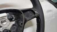 TMG-SV Carbon Fibre & Leather Flat-Bottom Steering Wheel