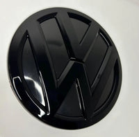 VW Caddy MK3 & MK4 2011-2020 130mm Rear Gloss Black High Quality Rear Badge Easy Installation BARN DOORS ONLY